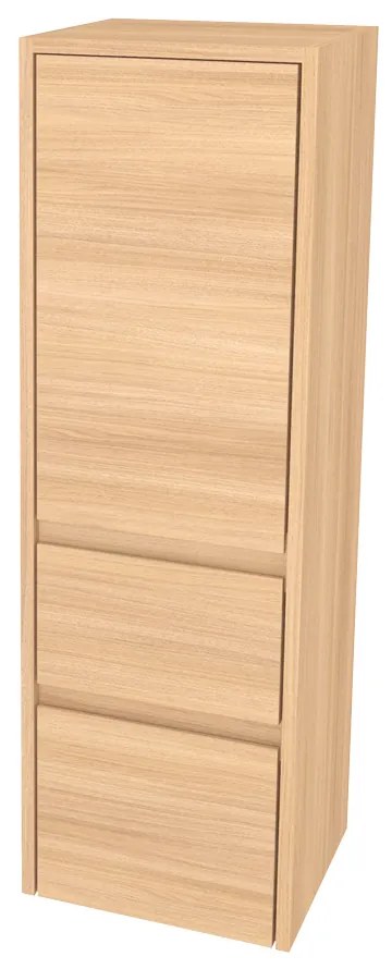 Mereo, Mereo Opto kúpeľňová skrinka vysoká 125 cm, pravé otváranie, Multidecor, Dub Sand Barbera, MER-CN995PDSB1