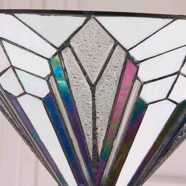 Endon 63933 - Stojacia lampa Tiffany ASTORIA 1xE27/60W/230V, priemer 40 cm