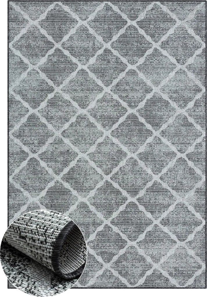 My Flair 80x150 cm Kusový koberec Ether grau – na von aj na doma, šedá, chodba / predsieň