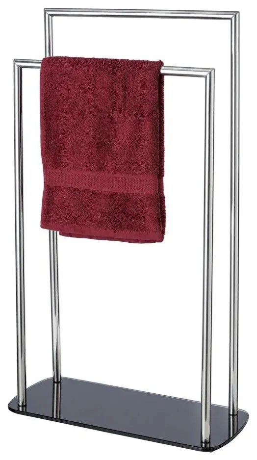 WENKO 24076800 - Držiak na uteráky RAVINA 48x80 cm nerez/strieborná/čierna