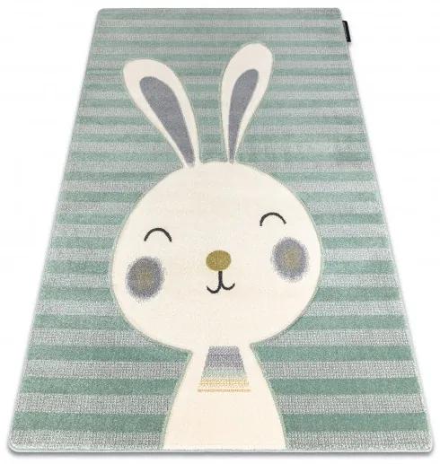 Dywany Łuszczów Detský kusový koberec Petit Rabbit green - 160x220 cm