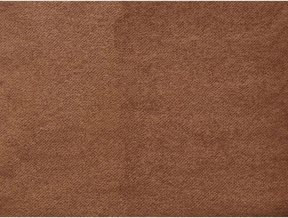 Oranžová zamatová rohová pohovka (pravý roh/s leňoškou) Sierra – Bobochic Paris