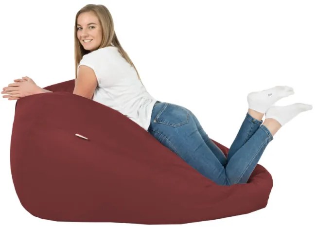 Sedací vak SAKO bordový ekokoža