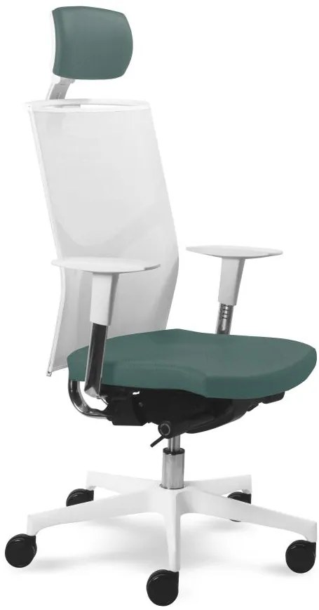 MAYER -  MAYER Kancelárska stolička PRIME MESH 2302 S čalúnenie SILVERTEX koženka