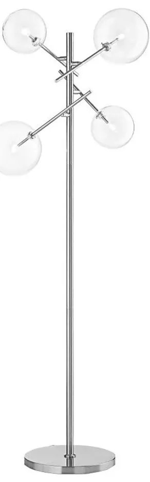 Ideal Lux - LED Stojacia lampa EQUINOXE 4xG4/2W/230V chróm/číra