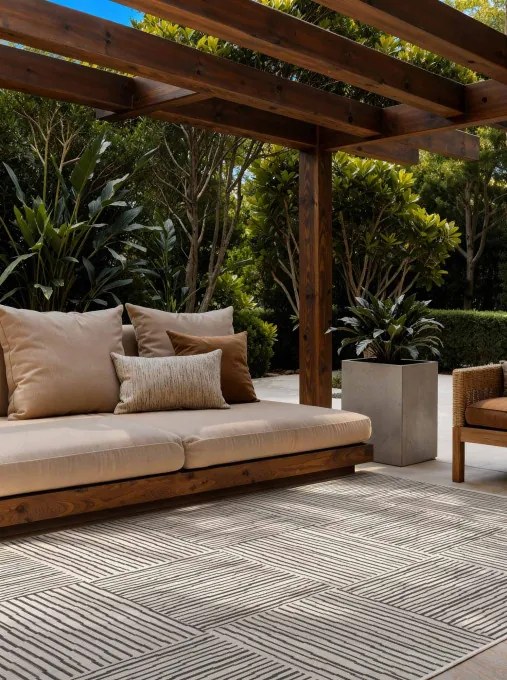 Koberec Ted Baker Haringey Nightingale čierny / biely