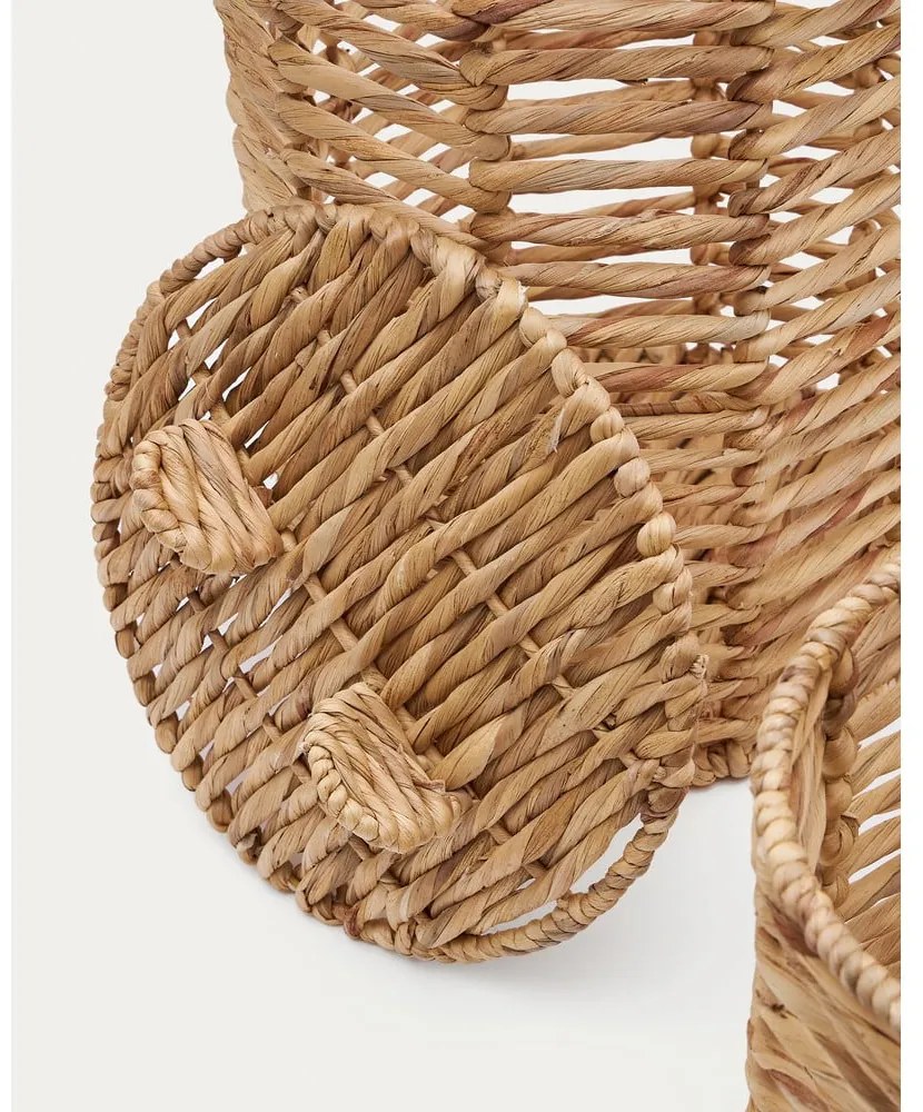 Detské koše na hračky v súprave 2 ks z vodného hyacintu v prírodnej farbe ø 30x50 cm Venezia – Kave Home
