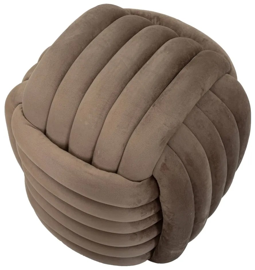 Sivohnedý zamatový taburet Softy – Mauro Ferretti