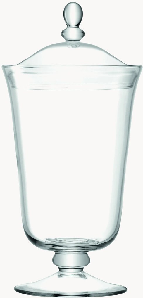 Ručne fúkaná sklenená úložná dóza Serve