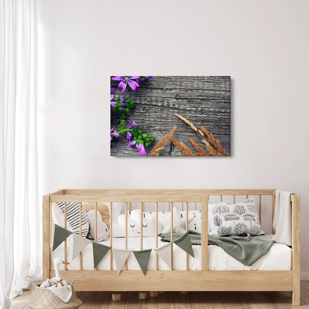 Obraz - lúčne kvety (90x60 cm)