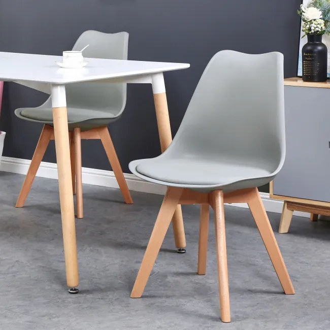 Jedálenská stolička NANTES sivá