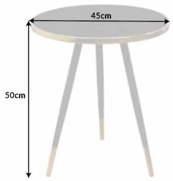 Konferenčný stolík Paris 45cm antracit mramor optik