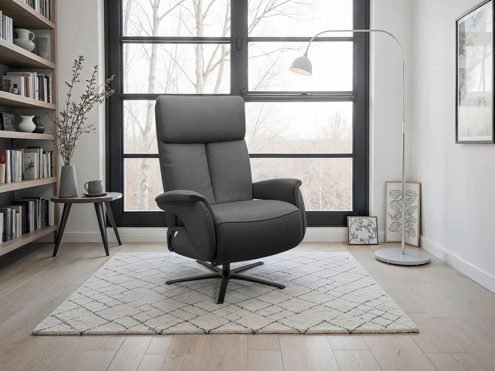 XXXLutz RELAXAČNÉ KRESLO, koža, čierna Sit & More - Online Only obývacie izby - 00014402867S