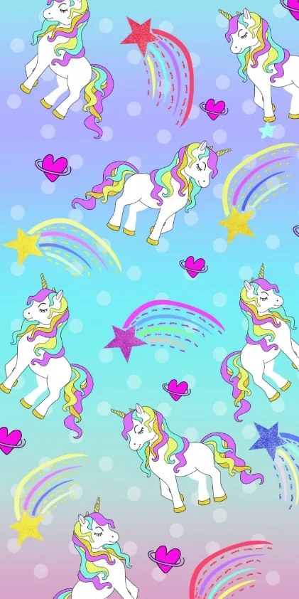 Plážová osuška UNICORN PONNY 100x180 cm farebná, 100% mikrovlákno