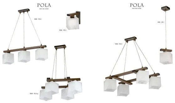 Jupiter 1093 - PO4 - Závesný luster POLA 4xE27/60W/230V