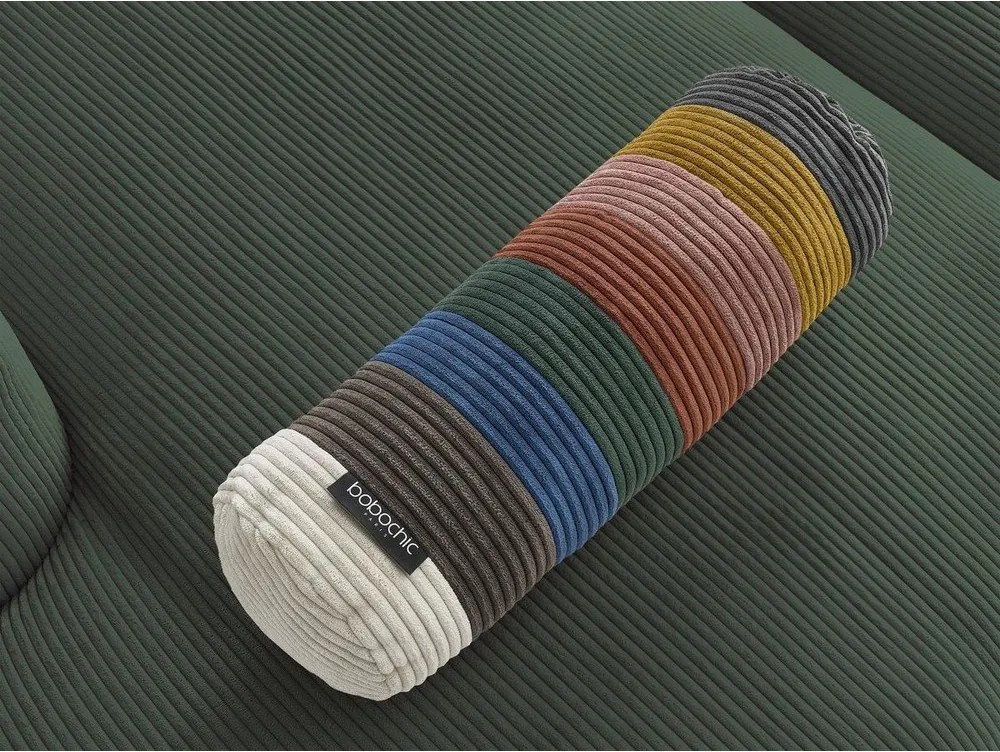 Zelená menčestrová rohová pohovka Belair – Bobochic Paris