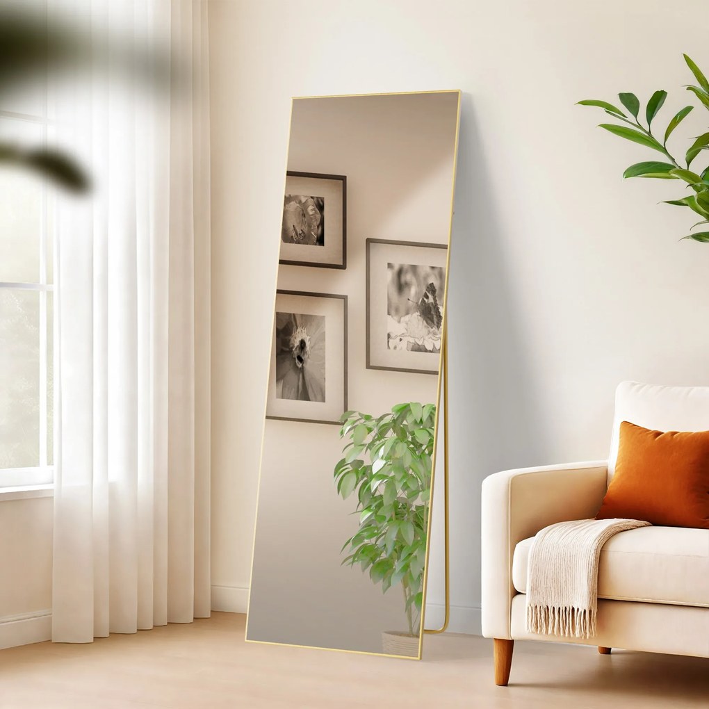 Zrkadlo Benicia 150x50 cm - zlaté lesklé