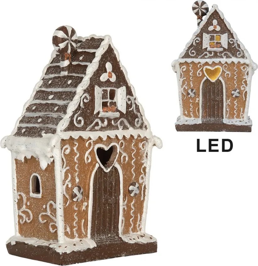 Perníková LED chalúpka Gingerbread Cotti - 14*9*21 cm