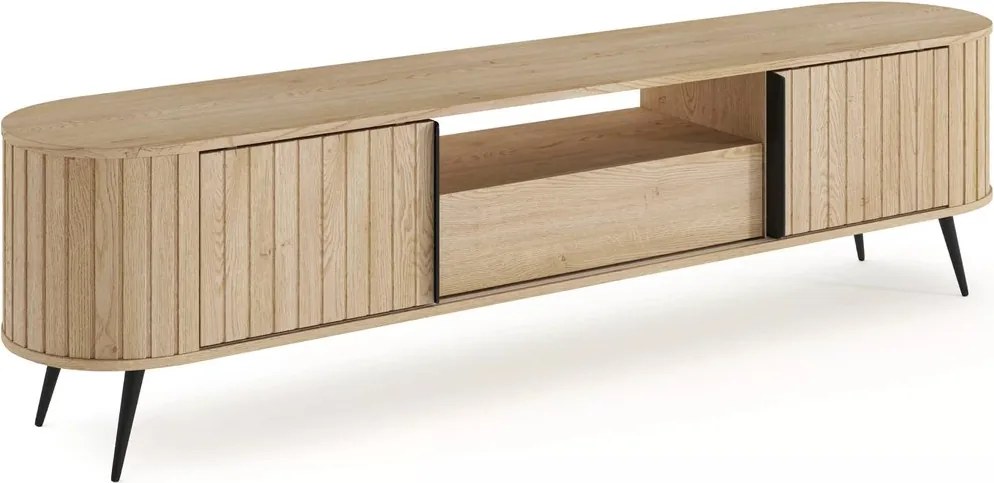 TV stolík Luvio 196 cm so zásuvkou - dub cremona
