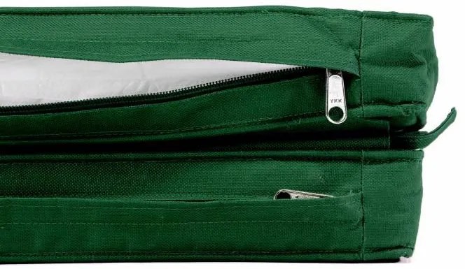 Divero 36875 Sada 2x polstrovanie pre lehátko 188 cm - tmavo zelená
