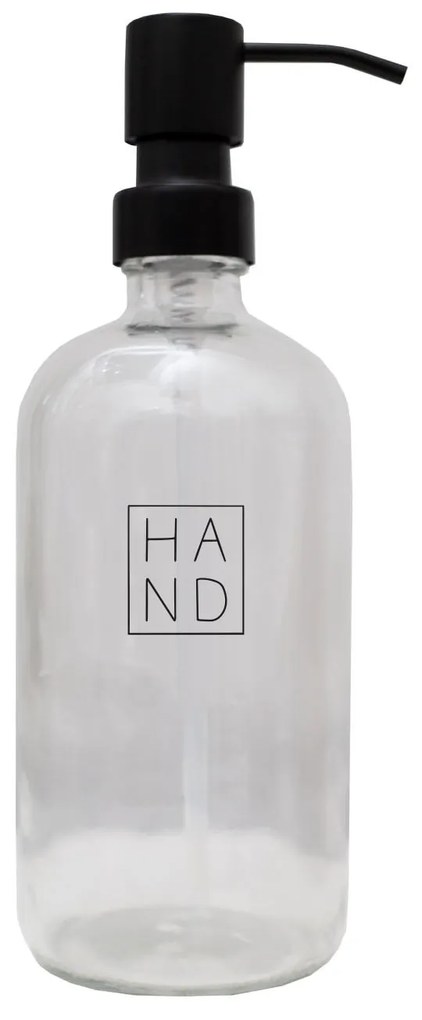 Eulenschnitt Sklenený dávkovač mydla Hand Transparent 500 ml