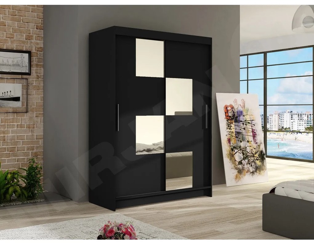 Skriňa Ada III, Farby: biela, Osvetlenie: osvetlenie LED RGB - farebné