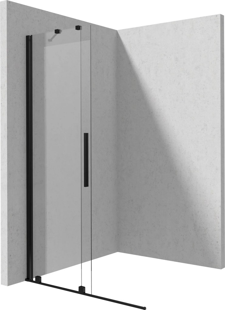 Deante Sprchová zástena Walk-in Prizma, posuvná - KTJ N38R 80 cm, čierna matná - bez vaničky