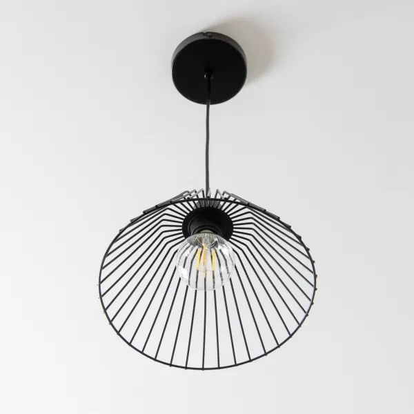 Brilagi - LED luster na lanku CERIA WIRE 1xE27/40W/230V priemer 30 cm čierna