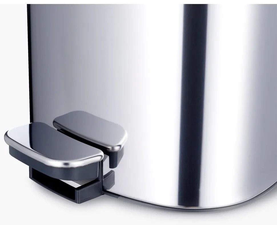 Nášľapný plastový odpadkový kôš v striebornej farbe 5 l Luxe – Joseph Joseph