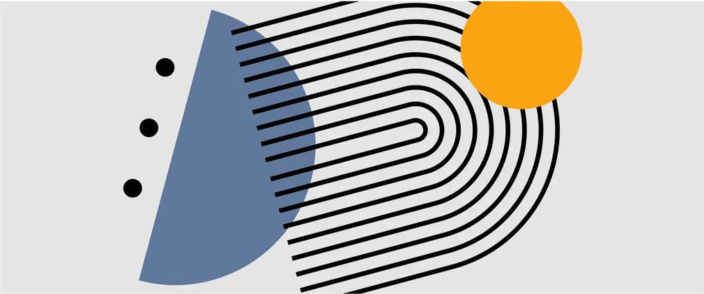 Obraz - Minimalistická abstrakcia N⁰2 (120x50 cm)