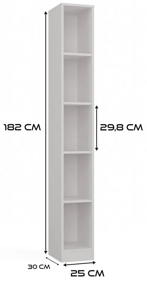 Regál Onyx R25 biely