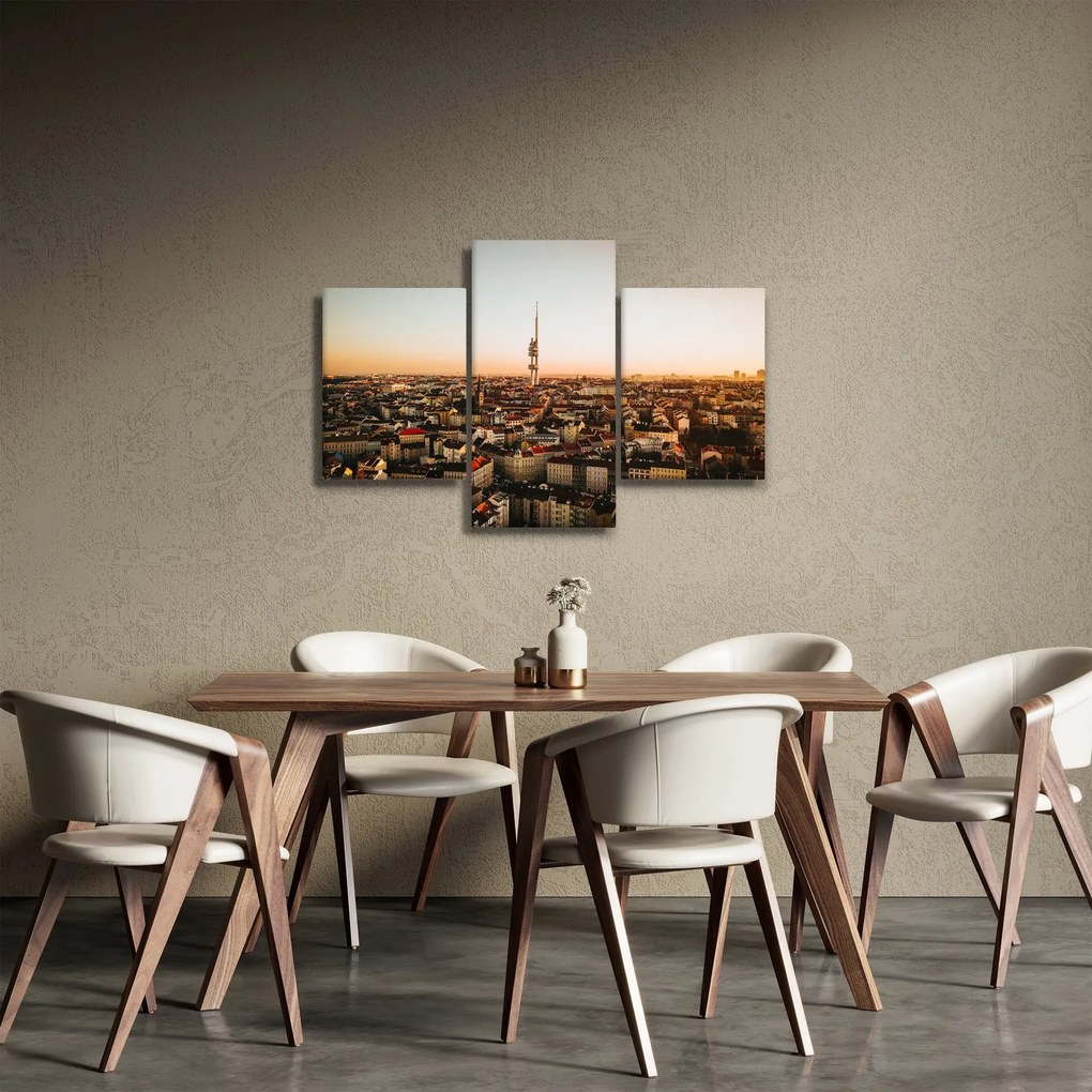 Obraz západu slnka nad Žižkovom (90x60 cm)