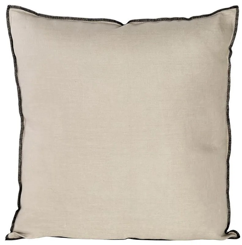 Obliečka na vankúš Linen/5/C 45x45 béžová čierna 405210