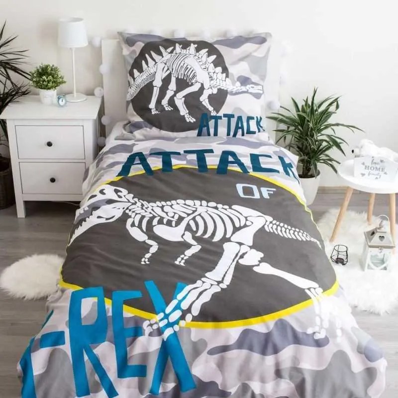 JERRY FABRICS Obliečky T-rex svietiace Bavlna, 140/200, 70/90 cm