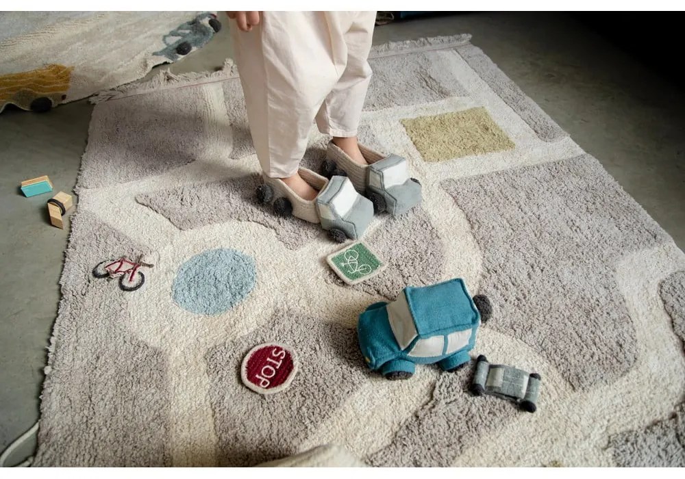 Látkové detské koše na hračky v súprave 2 ks 24x14x8 cm Truck – Lorena Canals