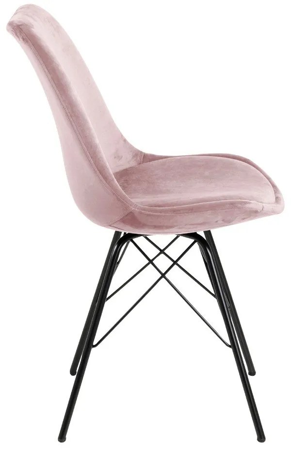 Čierna/ružová jedálenská stolička Eris – Actona