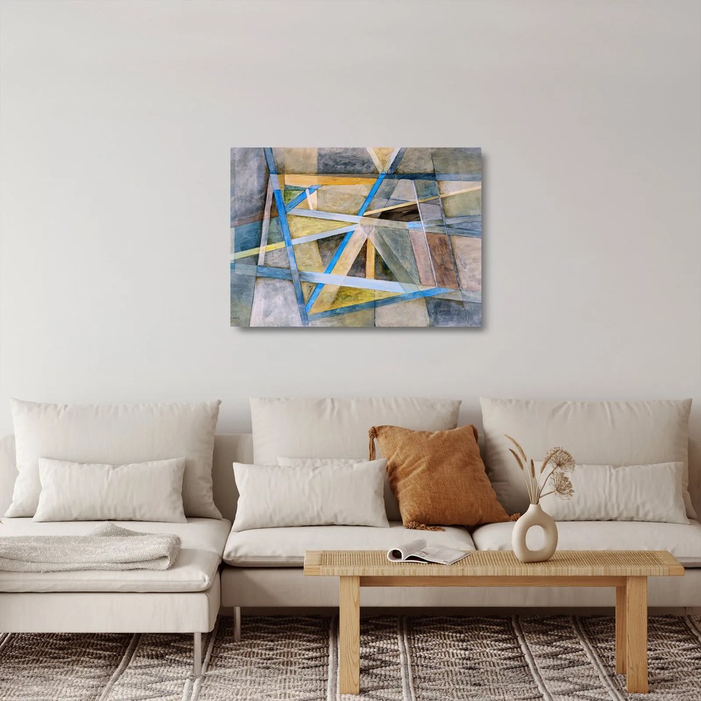 Sklenený obraz - Abstrakcia (70x50 cm)