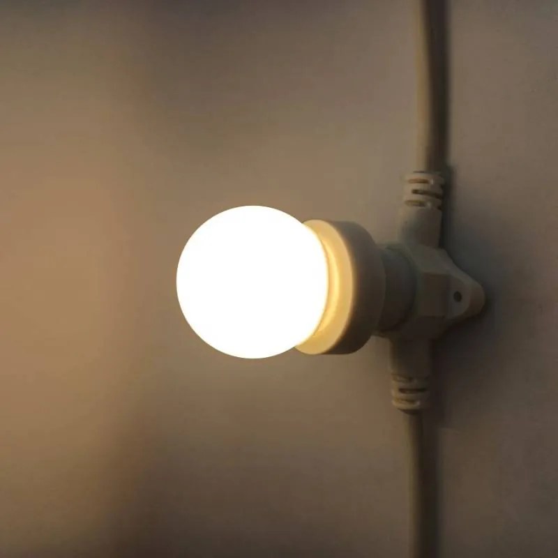 DECOLED LED žárovka teple bílá, patice E27, 12 diod