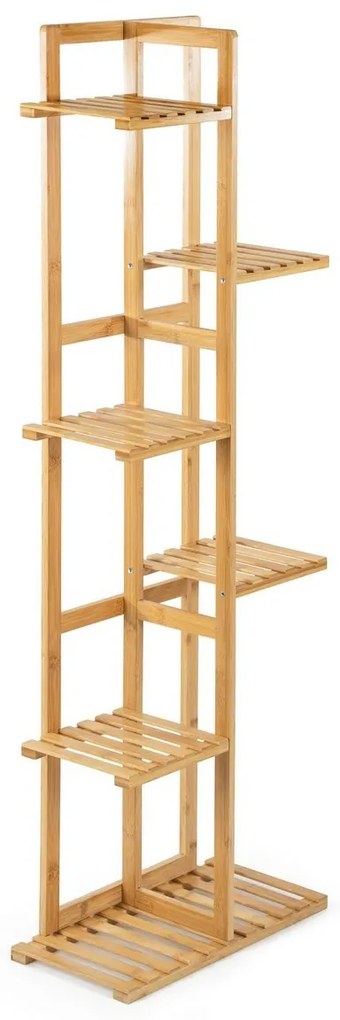 Stojan na rastliny G21 6 úrovní, bambusový