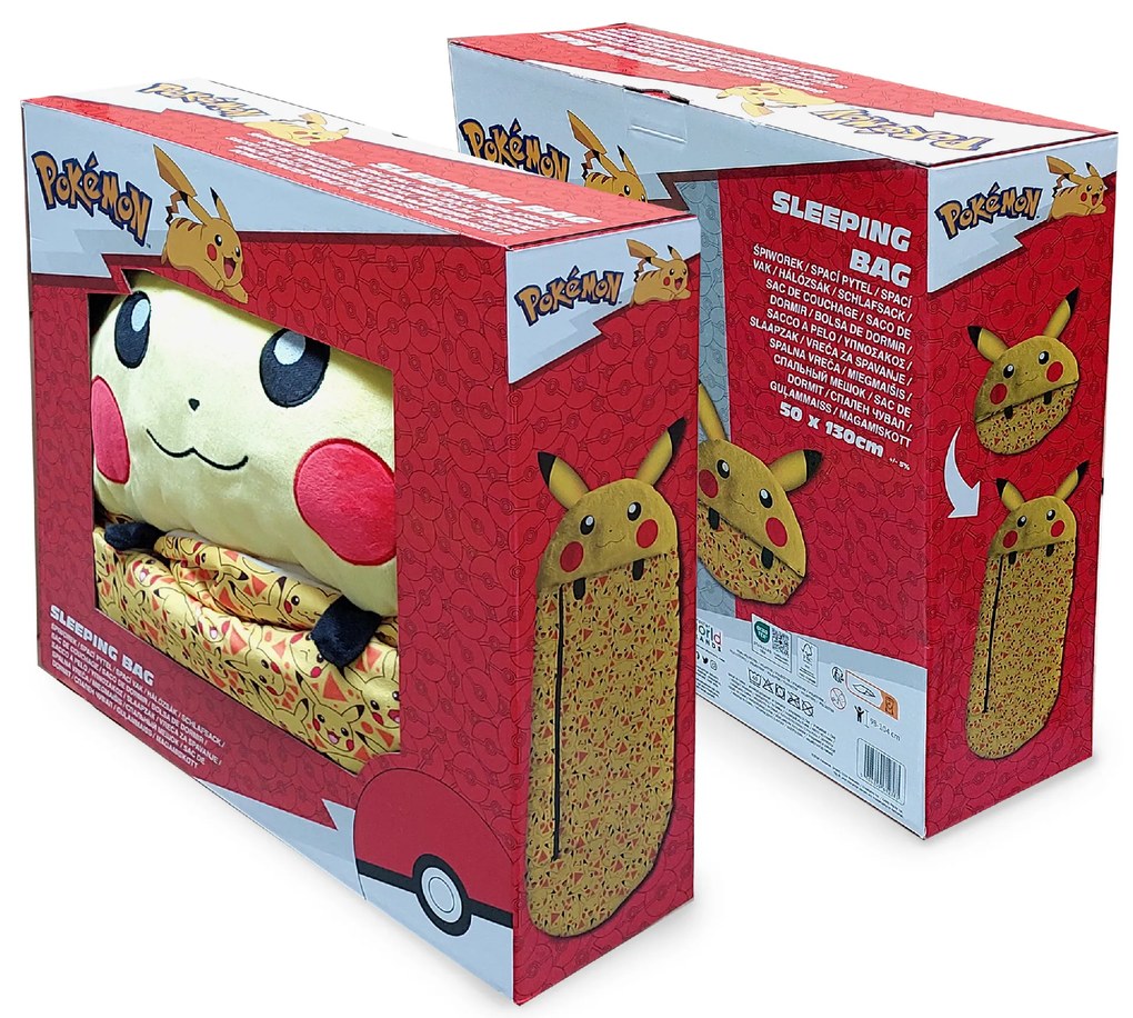 Halantex Detský spací vak Pokémon Pikachu 50x130cm