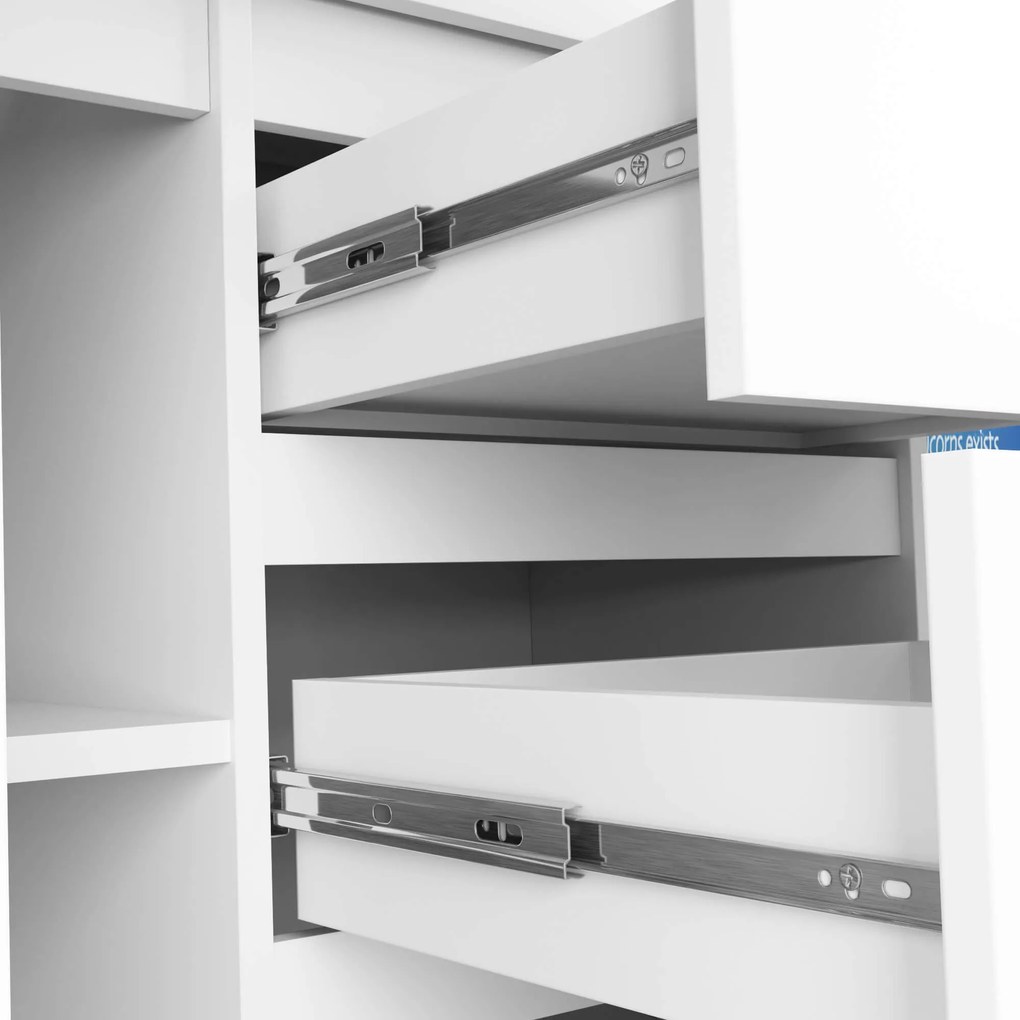 Komoda Kraft 2D 6SZ (biela). Akcia -19%. Vlastná spoľahlivá doprava až k Vám domov. 1117176