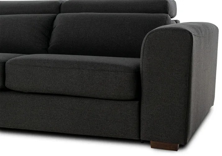 Rohová sedacia súpravana každodenné spanie FELYNE br. FELYNE s rozkladom, Ľavá, 140, tm. šedá (jazz 22 graphite)