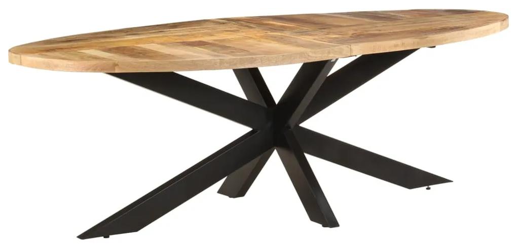 Jedálenský stôl 240x100x75 cm surové mangovníkové drevo