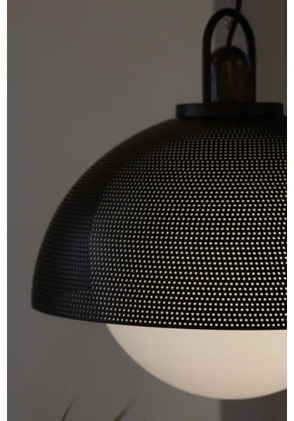 Klausen 111034 - Luster na lanku GRAVEN 1xE27/11W/230V čierna