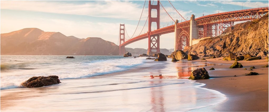 Obraz - Golden Gate Bridge (120x50 cm)