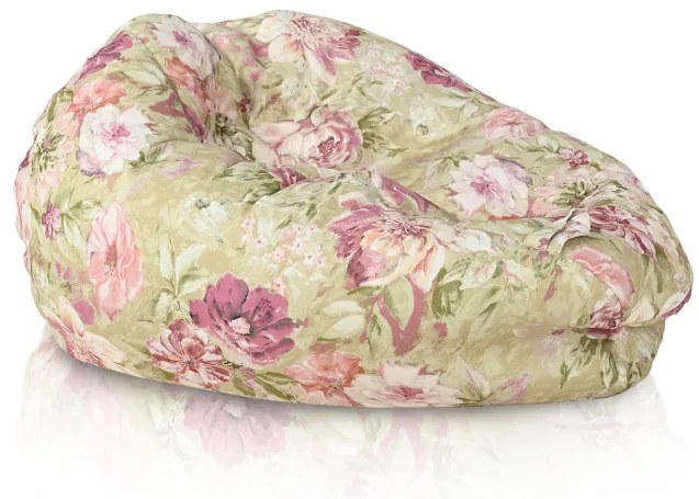 Sedací vak Sako pastelové kvety