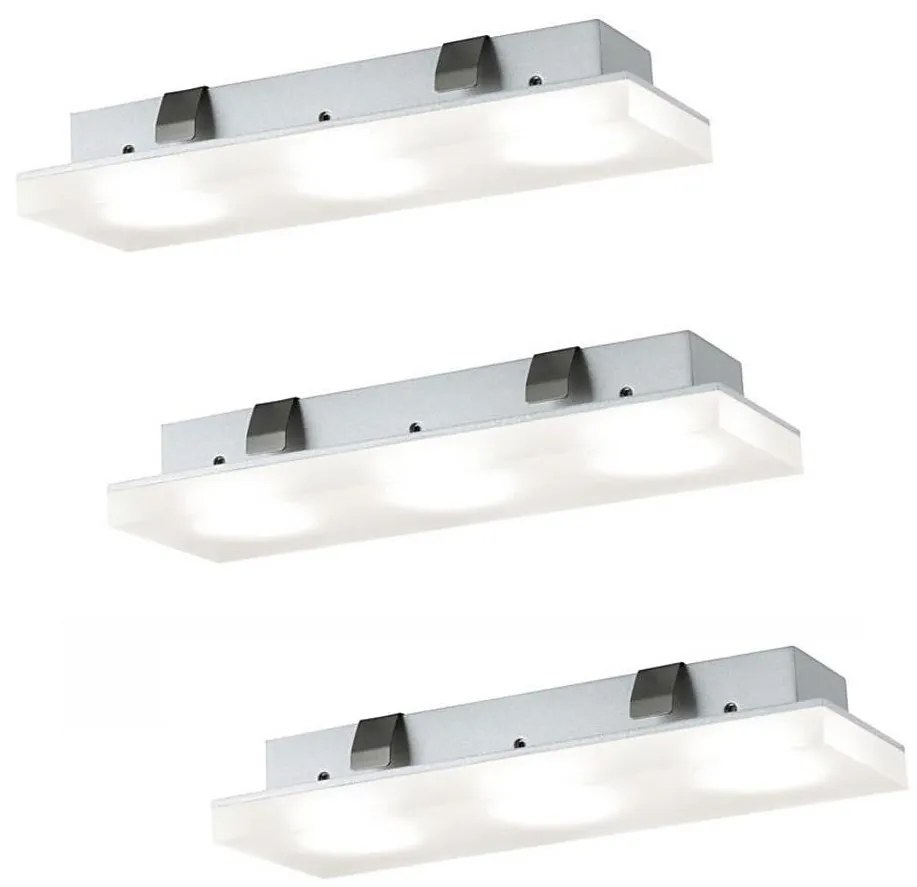 Paulmann Paulmann 93577 - SADA 3x LED Podhľadové svietidlo FLEECY 3xLED/3,6W/230V W0689