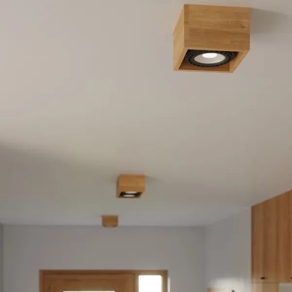 Sollux SL.0916 - Stropné svietidlo QUATRO 2xGU10/40W/230V buk