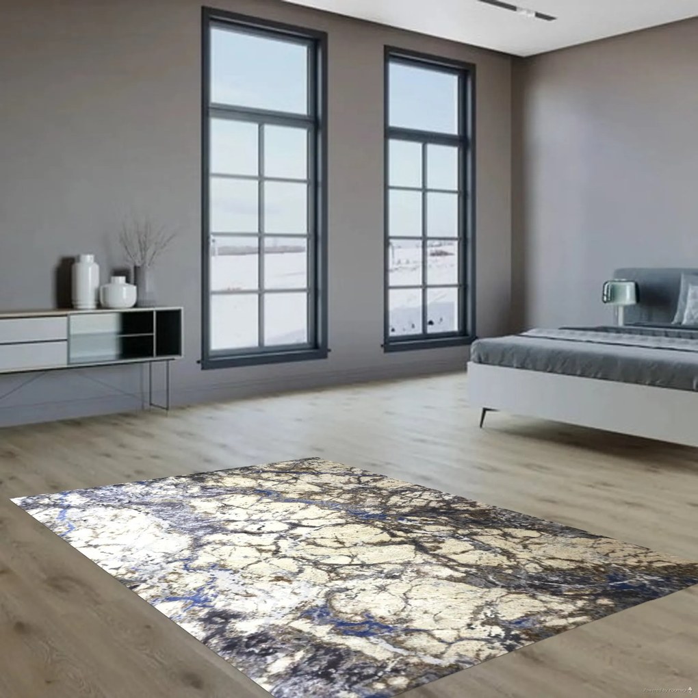 Berfin Dywany, Kusový koberec Lexus 9101 Beige Blue, 140x190, modrá, obývacia izba