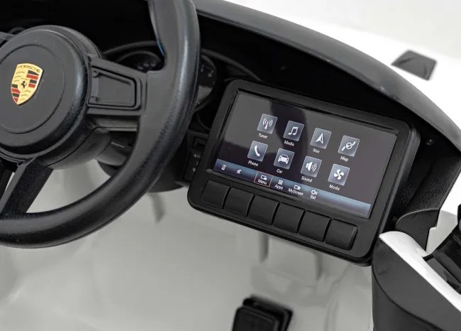 Elektrické autíčko Porsche Spyder RS 718 Lakier biele